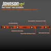 Johnson Level & Tool 1253-4800 Heavy Duty I-Beam Aluminum, 48",