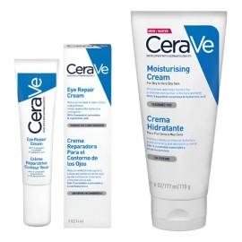 Skincare Hidratante Facial Y Reparador De Ojos Cerave 2 Pcs                                                                                           