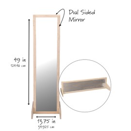 Children's Factory 2-Position Mirror, Toddler Shatter-Resistant Nursery Decor, Kids Daycare Furniture, Shatter-Resistant Kids Mirror