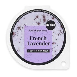 Sassy Shop Wax - Scented Wax Melt, French Lavender - Organic Soy Blend Wax Melts - Luxurious, Long-Lasting Fragrances for Any Living Space - Vegan Friendly, XL Size 70g
