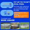 12x21 ft Oval Pool Covers for Above Ground Pools,Heavy Duty