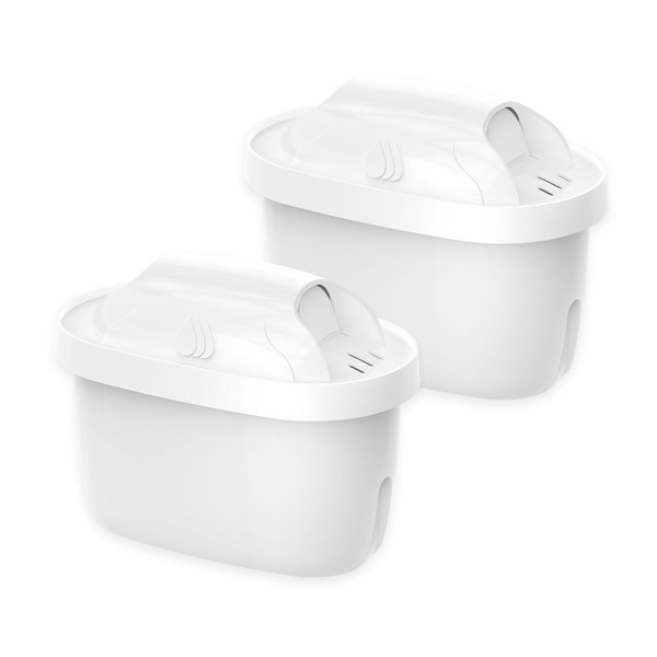 HOUQUA Brita Cartridge, Replacement Filter Cartridge for Water Purification Pot,