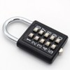 MIONI 10 Digit Push Button Combination Padlock, 5 Digit Locking