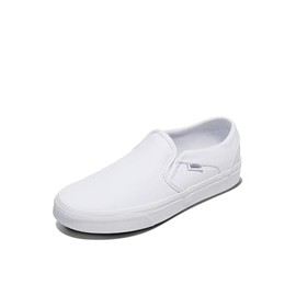 Vans Women's Asher Slip-On Shoe | Comfortable Sneakers for Walking, Fashion & Everyday Wear, True White/True White, 11