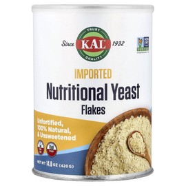 KAL Imported Nutritional Yeast Fine Flakes 420g (14.8oz), 3 pieces, 419g / KAL 임포티드 뉴트리셔널 이스트 미세 플레이크 420g(14.8oz), 3개, 419g