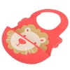 Baby Bib Washable Waterproof Superbib Reusable Infant Cartoon Feeding TowelRed