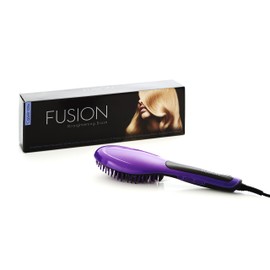 Fusion Ceramic Hair Straightening Brush in Purple
