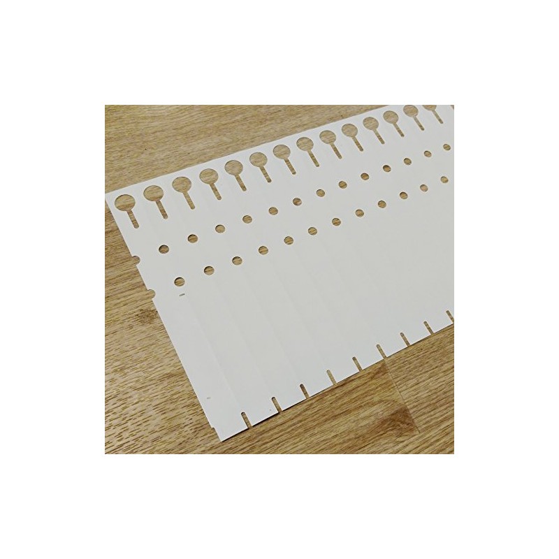 Dmarketline 1000 White WRAP Around Plastic Thermal Plant Labels 7"