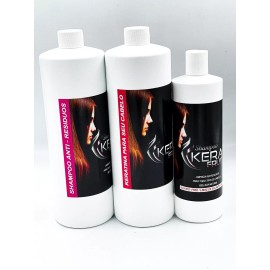 Keratina Kera Fruit 32 oz Kit de Tratamiento + Shampoo anti residuos y Sin sal