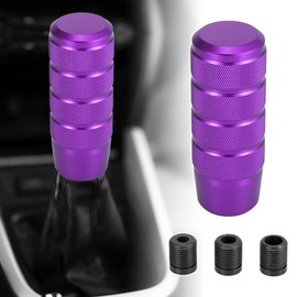 X AUTOHAUX Car 9.5 cm Gear Knob Shift Lever Manual Transmission Stick Set Purple