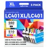 myCartridge Replacement for LC401XL Ink Cartridges for Brother Printer LC