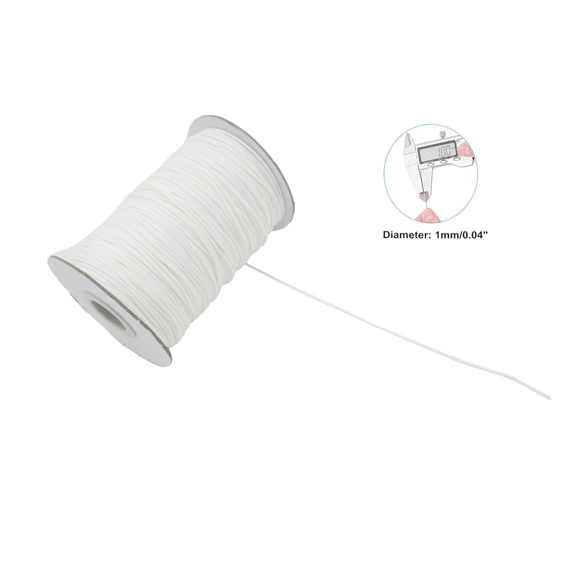 INFISELECT 1mm 150 Yards White Nylon Cord for Blinds, Wind