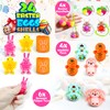 LINAYE 24 Packs Prefilled Easter Eggs with Toys Inside -