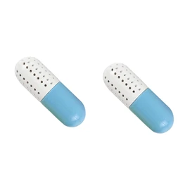 Baluue 2pcs Deodorizer Capsule Shaped Shoes Moisture Absorbing Agent for Home and Breathable Design Material for Shoe Cabinets