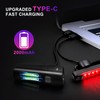New Version 400-Lumen High-Brightness Bicycle Front and Rear Lights Set,