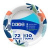 Dixie Small Paper Bowls, 10 Oz, 72 Count, Microwave-Safe, Soak-Proof,