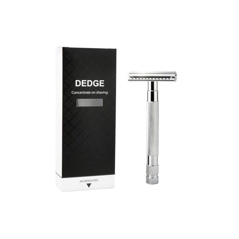 Dedge Classic Double Edge Safety Razor,Manual Shaving for a Close