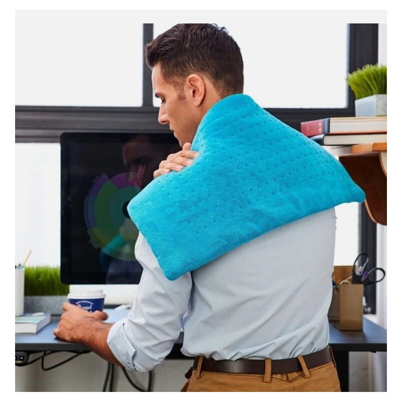 MIGHTY BLISS 12"x24" Large Electric Heating Pad for Back Pain