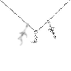 UJIMS Dragon Rider Inspired Bookish Warrior Charm Necklace Cassian Fandom Gift SJMaass Reader Gift