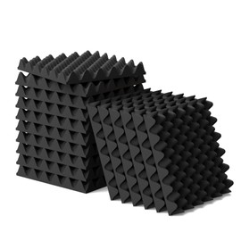 6 Pack 1.5"X12"X12" Acoustic Foam, Sound Proof Egg Crate Foam(Most Soundproofing Design), Upgraded Acoustic Panels, Fire-Retardent Sound Proof Foam Panels for Walls, Doors, Sound Foam Made by WVOVW