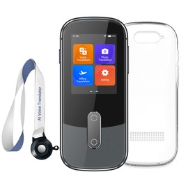 XUPURTLK Language Translator Device No WiFi Needed, Two-Way Real Time Voice Translation Device, 144 Languages Online Offline Voice Text Photo Translation for Travel, Business, Learning