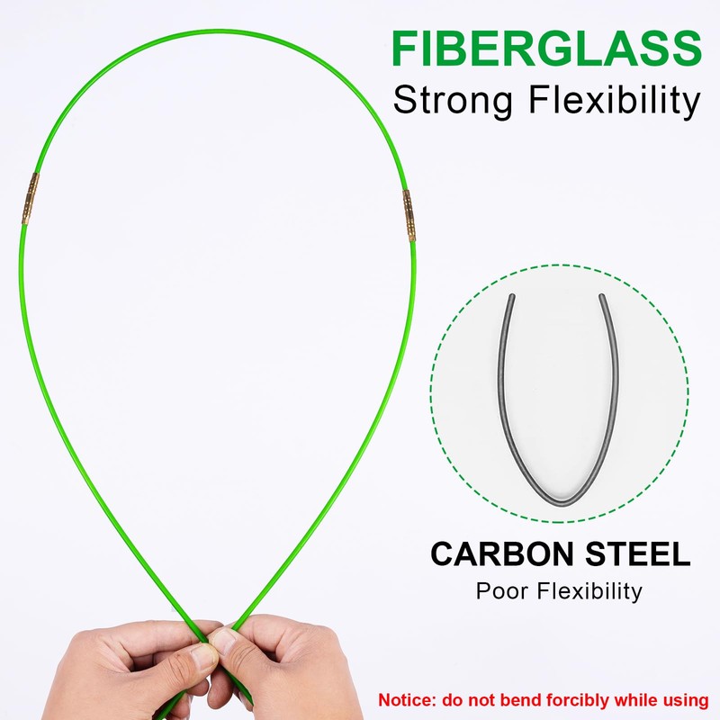 14FT Wire Fish Tool Electrical Wire Snake Fish Tape Fish