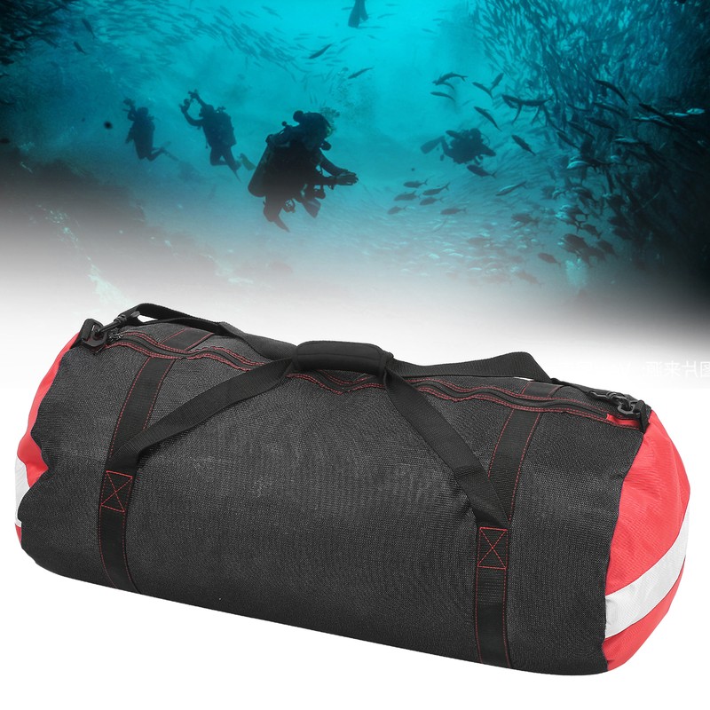 Diving Storage Mesh Shoulder Bag Pack Handbag Equipment for Flipper