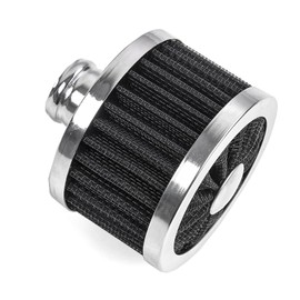 Unifizz 23mm Universal Air Intake Filter, High Flow Vent Valve Cover Breather Filter, Durable and Lightweight Cold Air Filter for Cars and Motorcycles (Black)