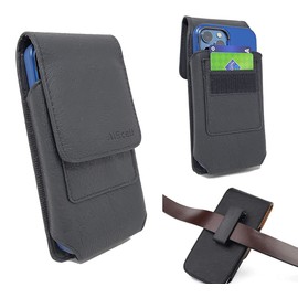 AIScell Vertical Case Holster for Moto G Pure,G Power(2024)(2023),G Play (2023)(2024),G Stylus 5G (2023)(2024),Moto G 5G (2024)(2023), Edge+(2022)(2023), Leather Pouch Swivel Belt Clip(Fits Cover on)