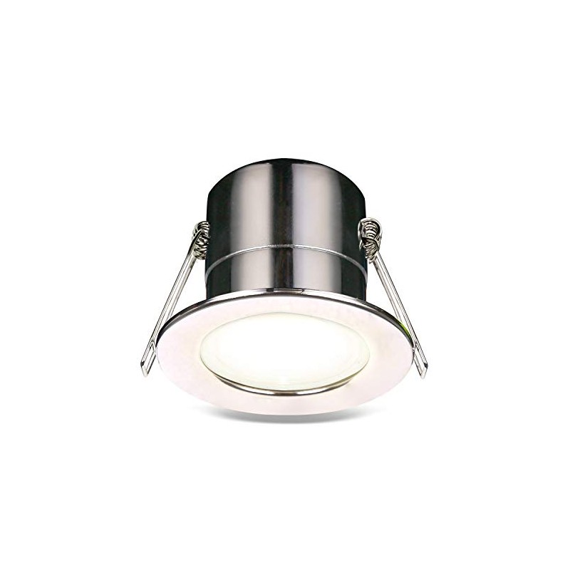 Luceco F-Eco GU10 Standard Fixed Dimmable Downlight, 5 Watts, 3000K