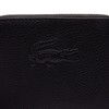 Lacoste Monedero Mini City Court de piel para mujer, Negro,
