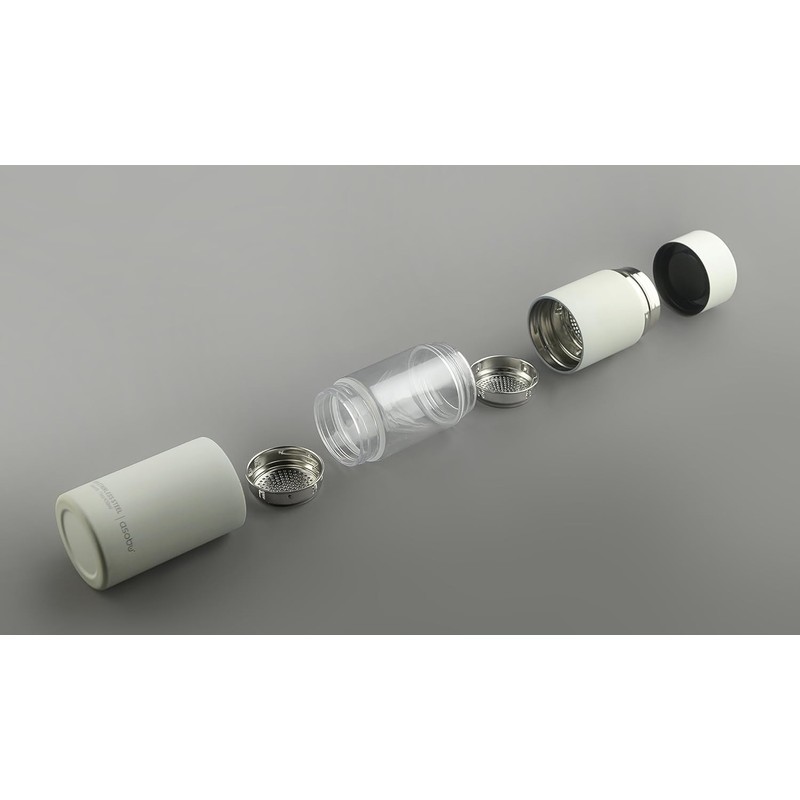 Asobu Flavour u See Stainless Steel Infuser Water Bottle, Silver,