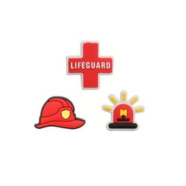 BOWNDY Fireman Theme Shoes Charms for Clog shoes Decoration,Lifeguard Fire Extinguisher Fire Hydrant Charms,Bulk Charms,Charms Cute,Charms Pack