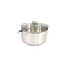 ExcelSteel 503 7Piece 18/10 Stainless Steel Cookware with Encapsulated Base,