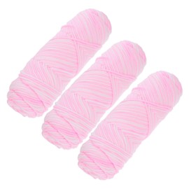 COHEALI 3Pcs Worsted Weight Yarn for Crocheting and Knitting Soft and Supple DIY Material for Handcraft Projects for Making Dolls Bags and Pet Clothes