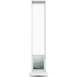 ShadePix Blackout Roller Window Shade Custom 13 x 72 Peaks Modern White Grey by WindowPix