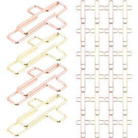 TEHAUX 100pcs Cross Shaped Paper Clips Decorative File Clips for Office School Use Strong Clamping Force Novelty Document Creative Design for Test Papers and Photos