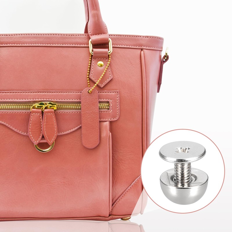 sourcing map Screw Back Rivets, 12 Sets 8x5mm Round Studs