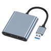 USB 3.0 to Dual Hdmi Adapter for 2 Monitors 1080p