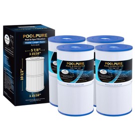 POOLPURE C-6430 Spa Filter Replaces Watkins 31489, Pleatco PWK30, Filbur FC-3915, P/N0969601, 71825, 73178, 73250, 30 sq. ft. Hot Spring Spa Filter 4 PACK