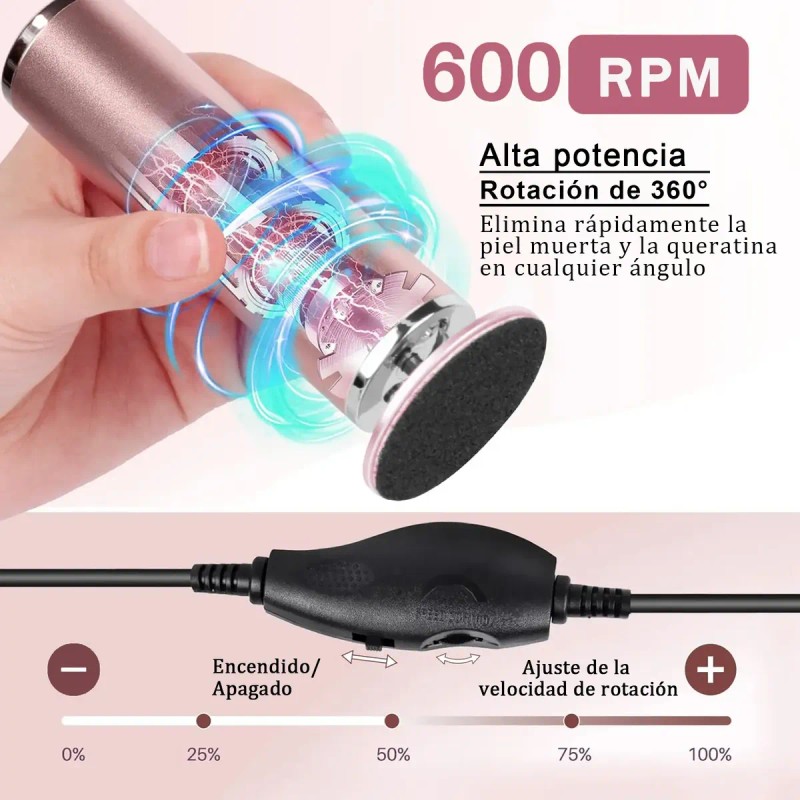 Maquina Exfoliadora De Callos Profesional De Eléctrico