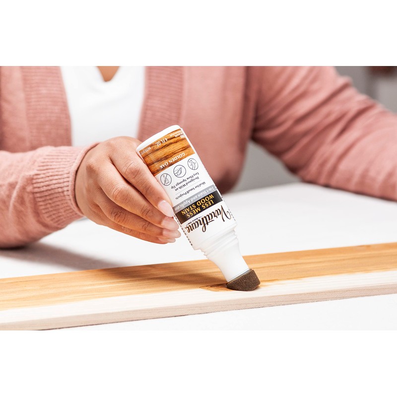 Varathane 368035-4PK Less Mess Wood Stain and Applicator, 4 oz,