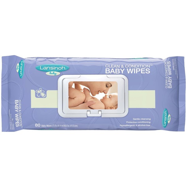 Lansinoh Baby Wipes - 80 ct