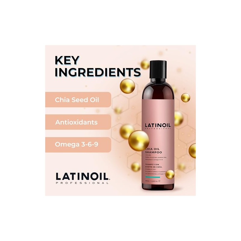 Latinoil - Chia Repair Shampoo, 8.5 Oz
