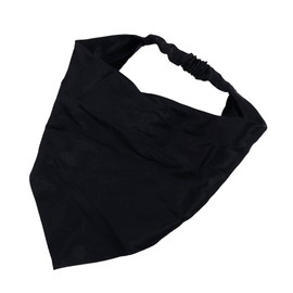 Black Hair Scarf Headband Elastic Hair Bandanas Scarf Headband Boho Triangle Non Slip Scarves for Teen Girls Caps Accessories