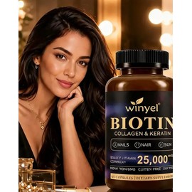 Biotina Con Colágeno Queratina Y Complejo B 60 Cápsulas