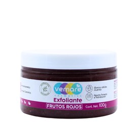 Vemare Cosmetics Exfoliante de Frutos Rojos Elimina las Células Muertas 100g