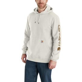 Carhartt Men's Loose Fit Midweight Logo Sleeve Graphic Sweatshirt (Also Available in Big & Tall), Malt, 3X-Large