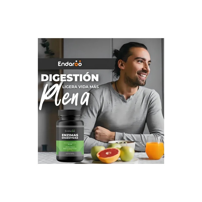 Enzimas Digestivas Probióticos Y Prebióticos 60 Cápsulas l Bromelina, Papaina