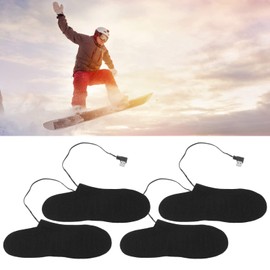 Heated Socks for Men Women, 4 Pcs Electric Heated Insoles Foot Warmers USB Rechargeable High Temperature for Winter Outdoor Activities